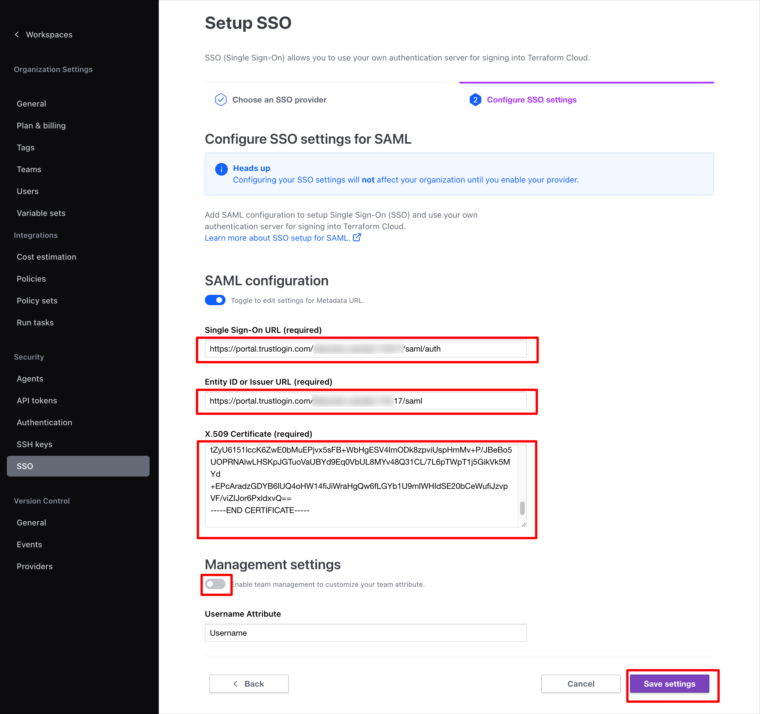 Terraform Cloud のSAML認証の設定方法 – サポート − GMOトラスト